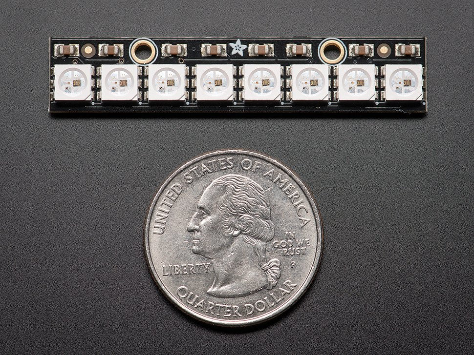 Adafruit NeoPixel Stick for Arduino- 8 x 5050 RGB LED