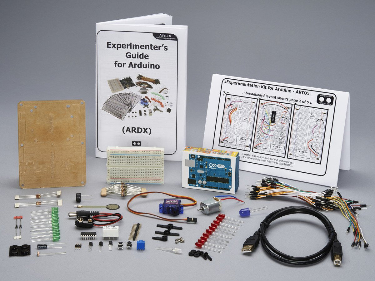 Adafruit (PID 170) ARDX - v1.3 Experimentation Kit for Arduino (Uno R3) - v1.3