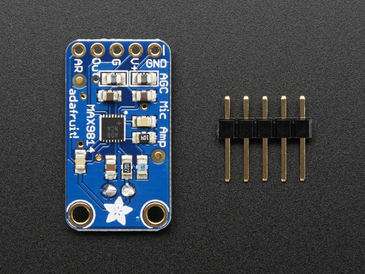 Adafruit Electret Microphone Amplifier - MAX9814 with Auto Gain Control