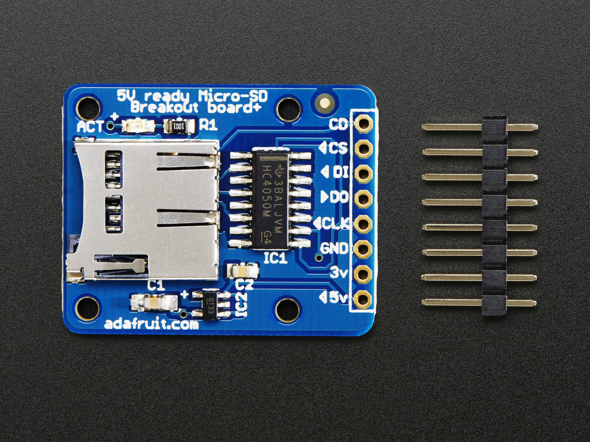 Adafruit MicroSD card breakout board+