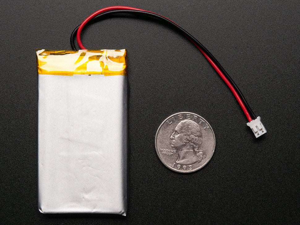 Adafruit Battery Packs Lithium Ion Polymer Battery 3.7V 1200mAh (1 piece)