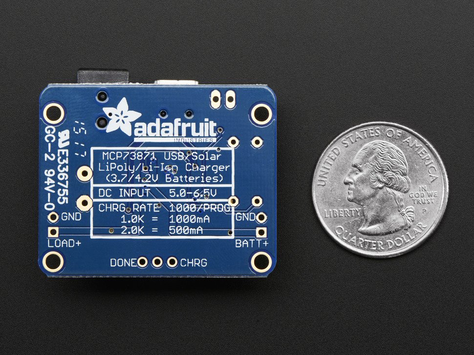 Adafruit USB/DC/Solar Lithium Ion/Polymer Charger