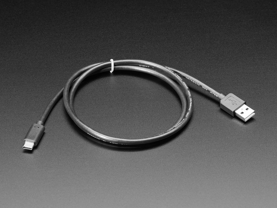 Adafruit USB Type A to Type C Cable - approx 1 meter / 3 ft long
