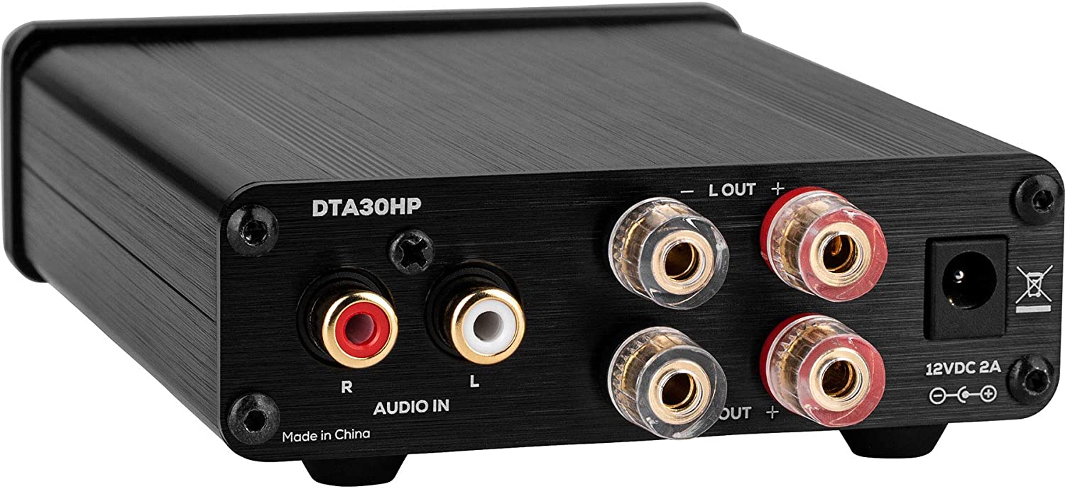 Dayton Audio DTA30HP 30W Class D Mini Amplifier with Headphone Output