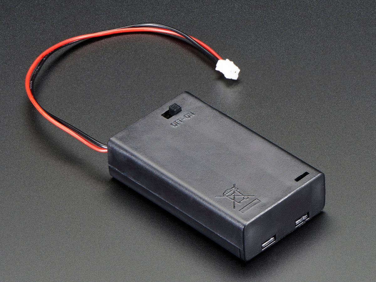 Adafruit Accessories 3xAAA Battery Holder w/ On/Off Switch