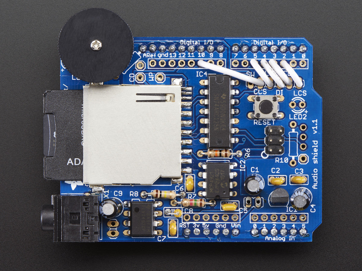 Adafruit Wave Shield for Arduino Kit - v1.1