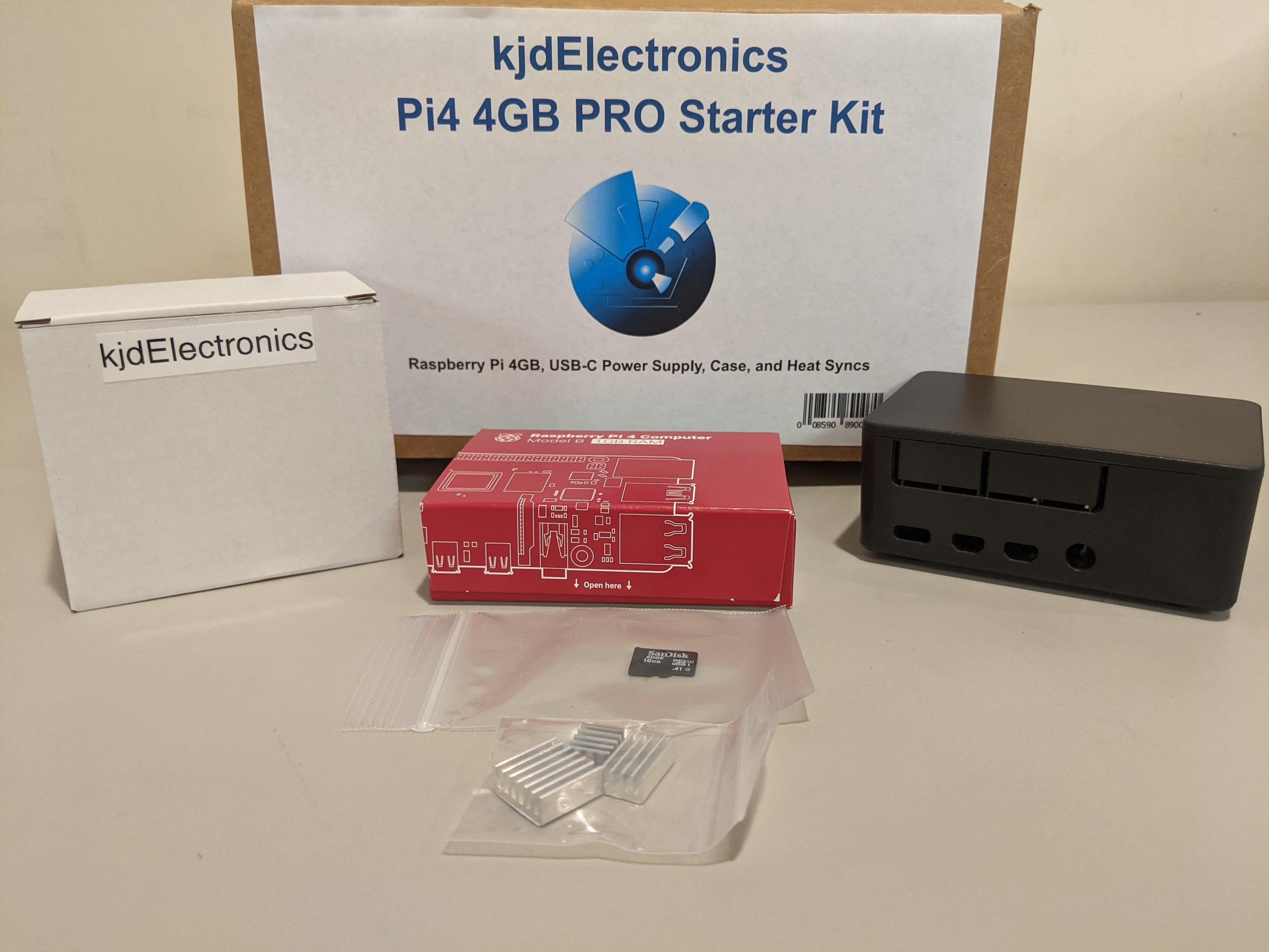 kjdElectronics Pi4 4GB PRO Starter Kit