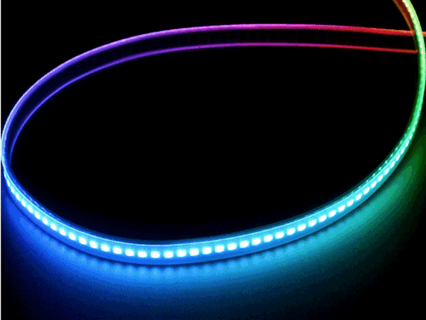 Adafruit DotStar Digital LED Strip - Black 144 LED/m - 0.5 Meter - BLACK